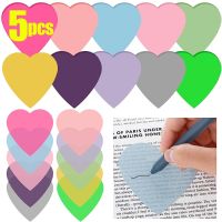 5/1pcs Translucent Colored Note Adhesive Memo Transparent Posted It for Reading Studying
