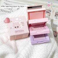 TiTiko Perona Riasan 4ชั้นพร้อม Kuas Blush ON,กันน้ำกันเหงื่อส่องแวววาวผิวด้านธรรมชาติคงทนการแต่งหน้าบนใบหน้าการแสดงผลสีระดับสูงง่ายต่อการระบายสี