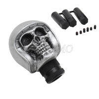 Universal Fit Silver Skull Helmet สไตล์รถหัวเกียร์จับเกียร์ Shift Knob Manual Shifter Shift Lever Knob Handke Covers