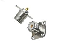 ✸№ 1Pcs Connector UHF SO239 Female Jack 4-holes Flange Solder for Panel Mount RF Coaxial Adapter