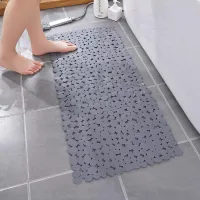 Pebbles Non-Slip Bathroom Mat Anti Slip Bathtub Mats Suction Cup Shower Cushion Long Bath Foot Pads Plastic Mats for Bathroom