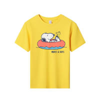 Kids T-Shirt cartoon snoopy dog and Woodstock bird graphic Tops Boys Girls Distro Age 1 2 3 4 5 6 7 8 9 10 11 12 Years