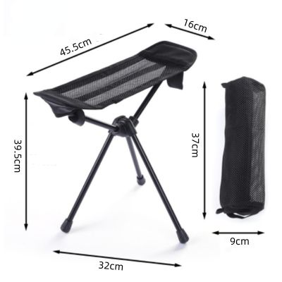 ：“{—— Outdoor Multi Ftion Portable Folding Stool Triangle Stool Lightweight Ultralight Lightweight Camping Fishing Slacker Chair