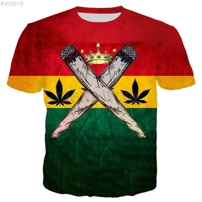 shirt (สต็อกเพียงพอ) Bob Marley Men All Over Printed man shirtคุณภาพสูง size:S-5XL