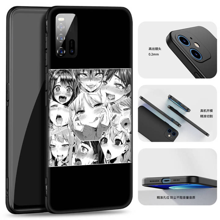 casing-หรับ-realme-c11-c33-c15-c17-c2-c20-c21-c21y-c25y-c25-c25s-c3-narzo-50i-30a-20-pro-v11-v11s-xt-x2-x-lite-c31-ahegao-anime-girl-cartoon-cute-faces-pattern-phone-เคสโทรศัพท์