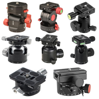 หัวขาตั้งกล้อง Professional Low Profile Video Ball Head Mount 360 Panoramic Universal Ballhead สำหรับ DSLR ขาตั้งกล้อง Monopod