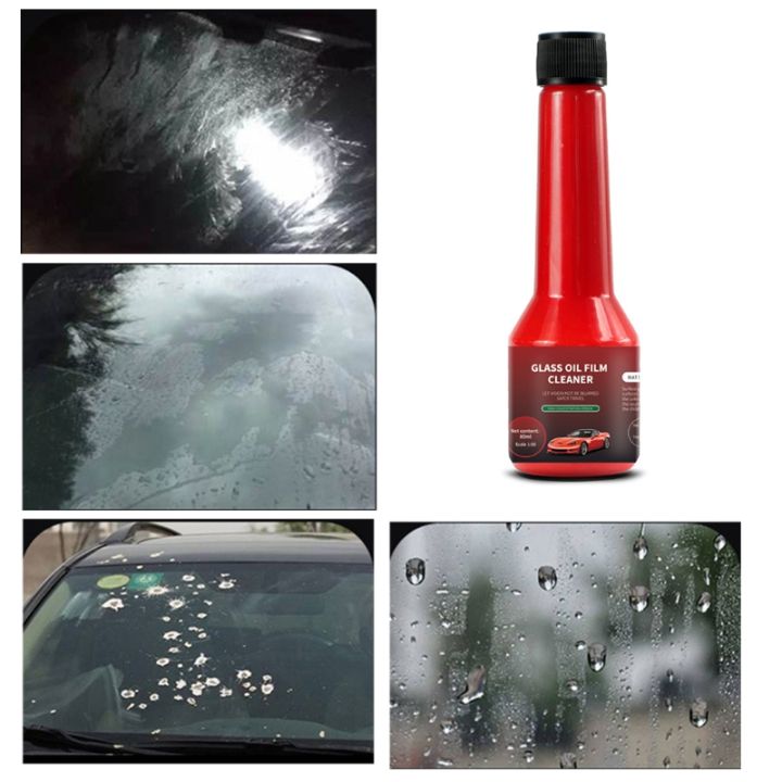 คราบหน้าต่างรถยนต์สารป้องกันหมอกกันฝน80มล-ฟิล์มน้ำมันลดเสียงรบกวนสูงอุปกรณ์บำรุงรักษายานพาหนะ