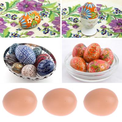 1pcs Hen Lead The Egg Poultry Simulation Faux Fake Plastic Y9E8 Eggs D4V7