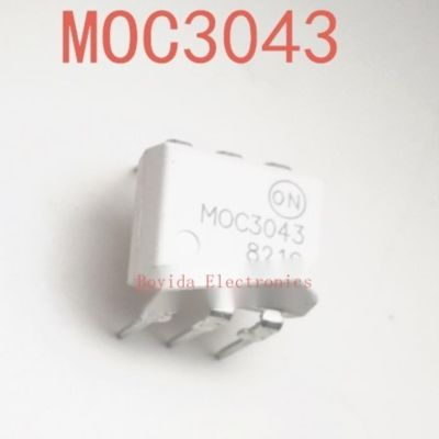 10ชิ้นใหม่เดิม MOC3043M DIP-6ตรงเสียบนำเข้า Optocoupler MOC3043นำเข้า