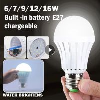 ✠▧ Rechargeable Emergency Led Light Bulb 9/12/15w Light Bulb Water Portable Spotlights The Smart Emergency Bulb Rechargeable Light