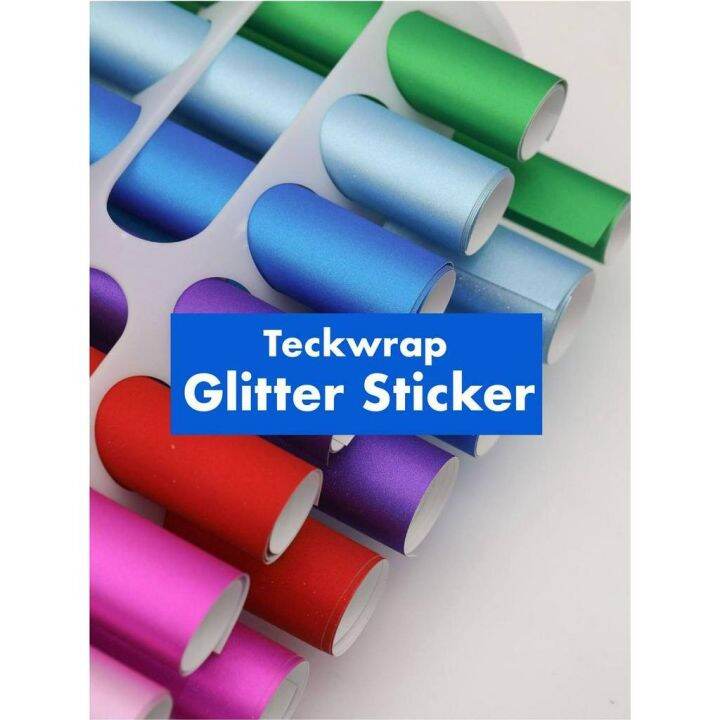 Teckwrap Glitter Adhesive Vinyl Stickers 12x12 DIY Crafting Project
