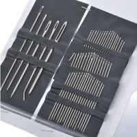 №✈๑ 55pcs Stainless Steel Sewing Needles Set Hand Stitches Tools DIY Crafts Clothing Embroidery Sewing Accessories Home Needles Tool