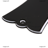 langyouzi9 2หลุมระฆัง-รูป PVC Truss Rod COVER PLATE แผ่นเลื่อนสำหรับกีตาร์สีดำ