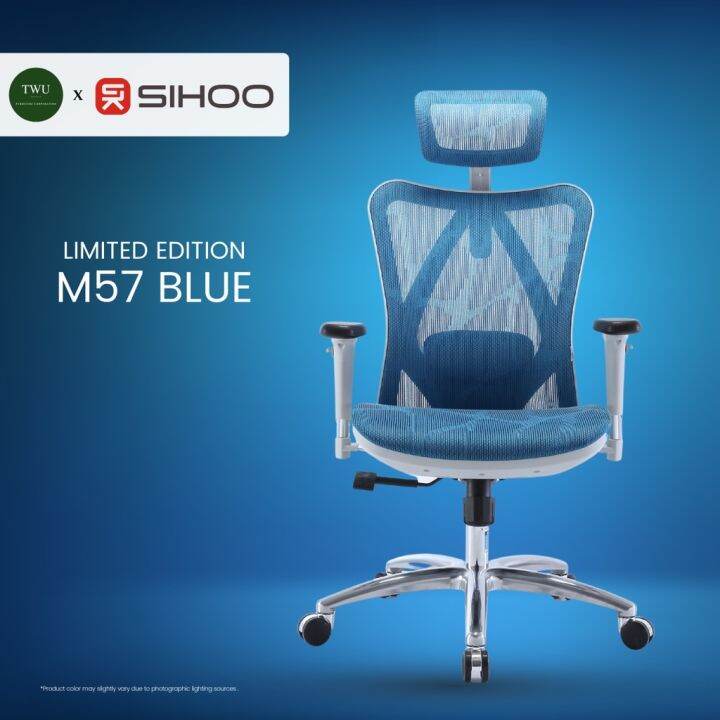 ergonomic office chair Sihoo M57 Blue Ergonomic Office Gaming Chair with 2 Year Warranty Limited