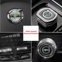 For Volvo XC60 xc90 XC40 S90 V90 V60 Steering Wheel Seat Adjust Button Air Outlet Trim Diamond Interior Trim Patch Accessories