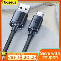 Baseus สายเคเบิล USB ชนิด C 100W เหมาะสำหรับ Samsung เหมาะสำหรับ Xiaomi ซูเปอร์ชาร์จ5A 100W ชาร์จเร็ว USB-C สายชาร์จสำหรับสายโทรศัพท์