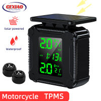 TPMS ยางความดันระบบการตรวจสอบรถจักรยานยนต์พลังงานแสงอาทิตย์ค่าใช้จ่ายยางอุณหภูมิเซ็นเซอร์เตือนภัยจอแสดงผลที่มีสีสันไร้สาย