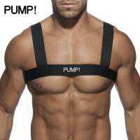 PUMP!?Fitness Sports Shoulder Nylon Breathable Webbing Sexy Men Belt  Fashion Stretch Strap Belt PU5501