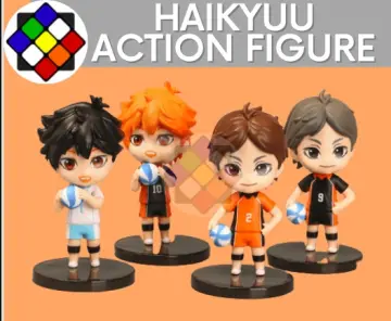 kawaii kart Haikyuu Haikyuu Action Figure Chibi Figures - Set Of 8 (Size -  10 cm) - Haikyuu Haikyuu Action Figure Chibi Figures - Set Of 8 (Size - 10  cm) .
