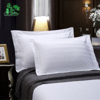 Hotel hotel pillowcase white cotton hotel linen pillowcase encrypted satin satin pillowcase factory direct sale pillows cases