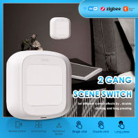 Abaaba 2 In 1 Wifi สวิตช์สมาร์ททัช2 Gang Tuya Wifi/zigbee Switch ปุ่มกด