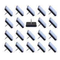 ❉✺◎ 20pcs 16/22/25/30mm Rectangle Chair Foot Sliders Nail on Furniture Sliders Pad Sofa Glides Floor Protector Furniture Accessories