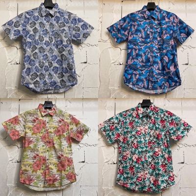 เสื้อเชิ้ตฮาวายลายดอก‼️ Hawaii ไซค์ m l xl ผ้าcotton% เนื้อผ้านิ่มสวมใส่สบายไม่ร้อน ใส่ได้ทั้งชายและหญิง