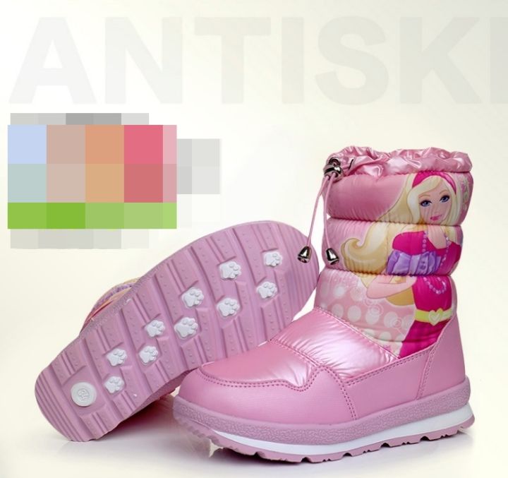 เบามาก-กันน้ำซึมพร้อมลุยหิมะ-รองเท้าบูทกันหนาวเด็กผู้หญิง-รองเท้าบูทลุยหิมะ-snow-boots-บู๊ทกันหนาวเด็กหญิง-size-26-37