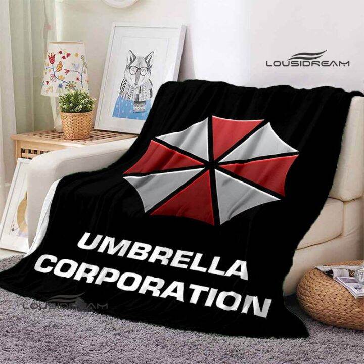 in-stock-terror-printed-umbrella-picnic-blanket-bed-blanket-flange-blanket-comfortable-soft-blanket-birthday-gift-can-send-pictures-for-customization