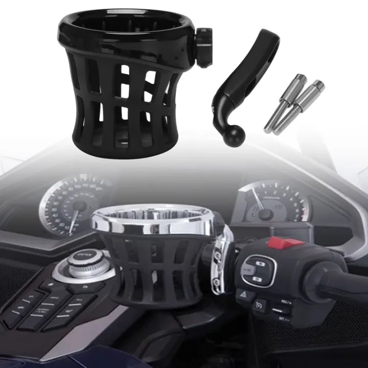 【Ready stock】Motorcycle Rear Passenger Drink Cup Holder Mesh Basket Cup