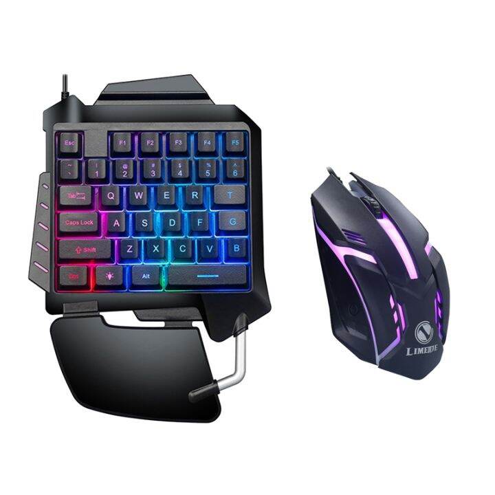 Limeide one handed keyboard gaming mouse gaming keyboard kit 35 keys