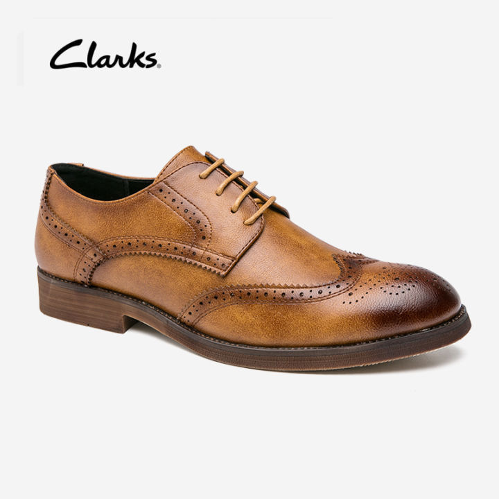 top-clarks-bampton-walk-british-tan-lea-รองเท้าผู้ชาย-รองเท้าแตะแบบสวม-สีน้ำตาล-bampton-walk-british-tan-lea-gl-58609