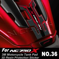 สติกเกอร์ติดปลอกปกป้องเข่ารถยนต์สำหรับฮอนด้า NC750X NC 750X 2016-20 3D Moto Serbatoio Carburante Decalcomania Accessori Copertura Gas Impereabile