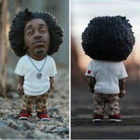 Mini Resin Ornaments Hip Hop Funny Rapper Bro Figurine Set for Home Indoor Outdoor Sculptures Ornaments Home Decorations Party