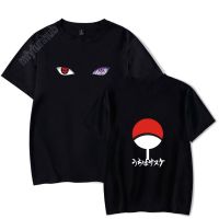 เสื้อยืดลําลอง พิมพ์ลาย Naruto Uchiha Sasuke Itachi Sharingan สําหรับผู้ใหญ่ ทุกเพศ