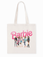 กระเป๋าผ้า Barbie กระเป๋าผ้าพิมพ์ลาย กระเป๋าผ้าCotton 100%