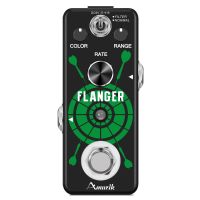 AMUZIK LEF-312 Flanger Guitar Pedal for Analog Flanger Guitar Effect Pedals Classic Metallic Sounds Flanger Effects Projector Mounts