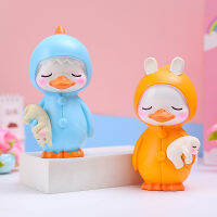 Internet Celebrity Ins Gift Sweet Dream Duck Cartoon Figurine Garage Kits Creative Decoration Cute Duck Resin Crafts