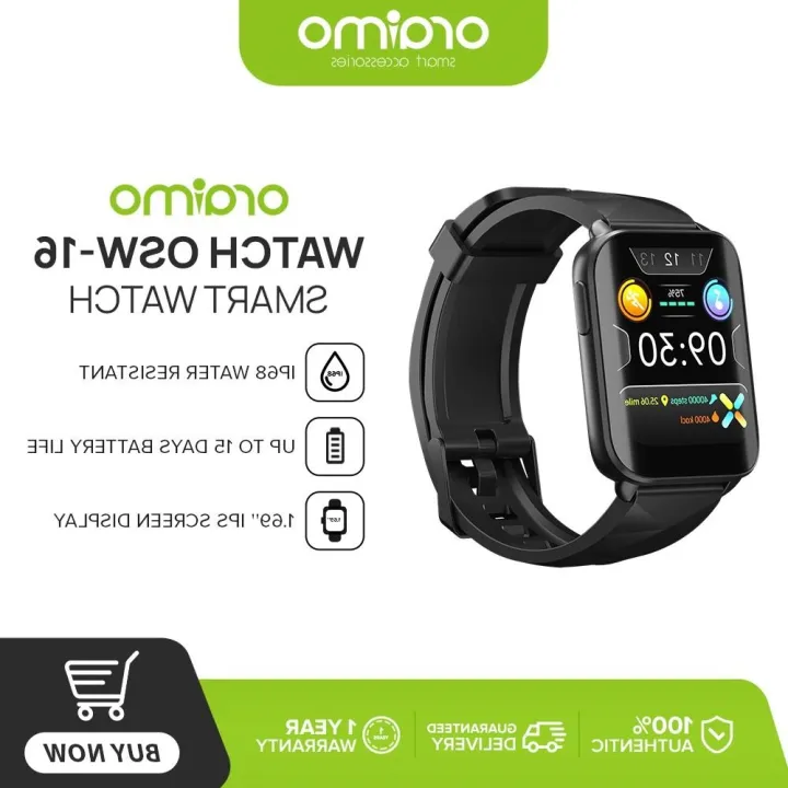 Oraimo Watch OSW16 Smart Watch IPS Curved Display IP68 Water Resistant