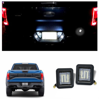 18SMD ไฟป้ายทะเบียนรถยนต์2ชิ้นสำหรับ Ford F-150 F150 Raptor 2015