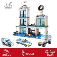 818pcs City Police Station Building Blocks Kit Compatible City Police SWAT Car Bricks Friends STEM Toys for Children Boys Gifts Building Sets