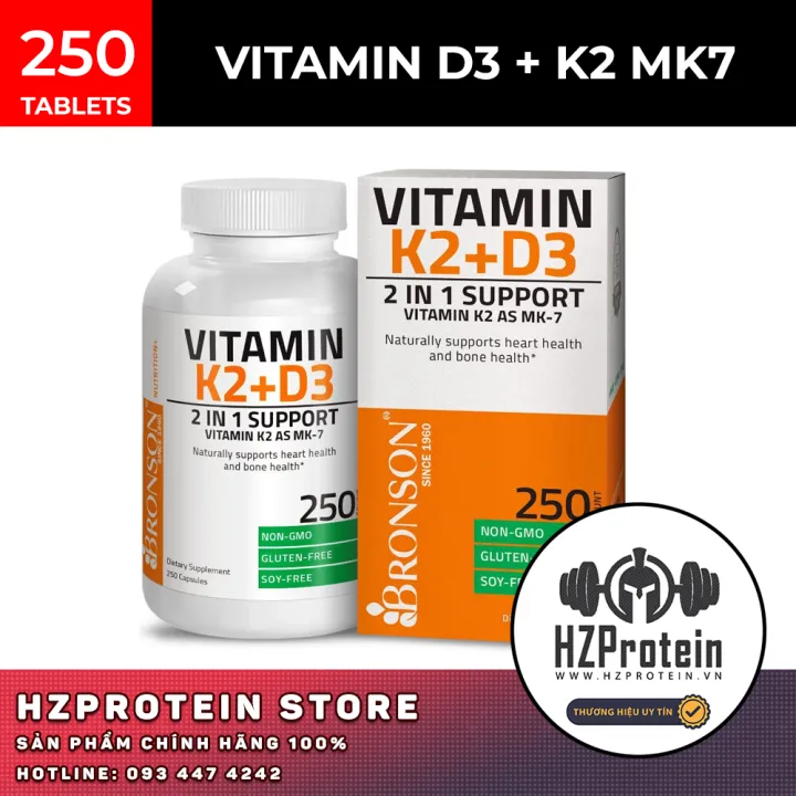 BRONSON VITAMIN D3 + K2 Lazada.vn