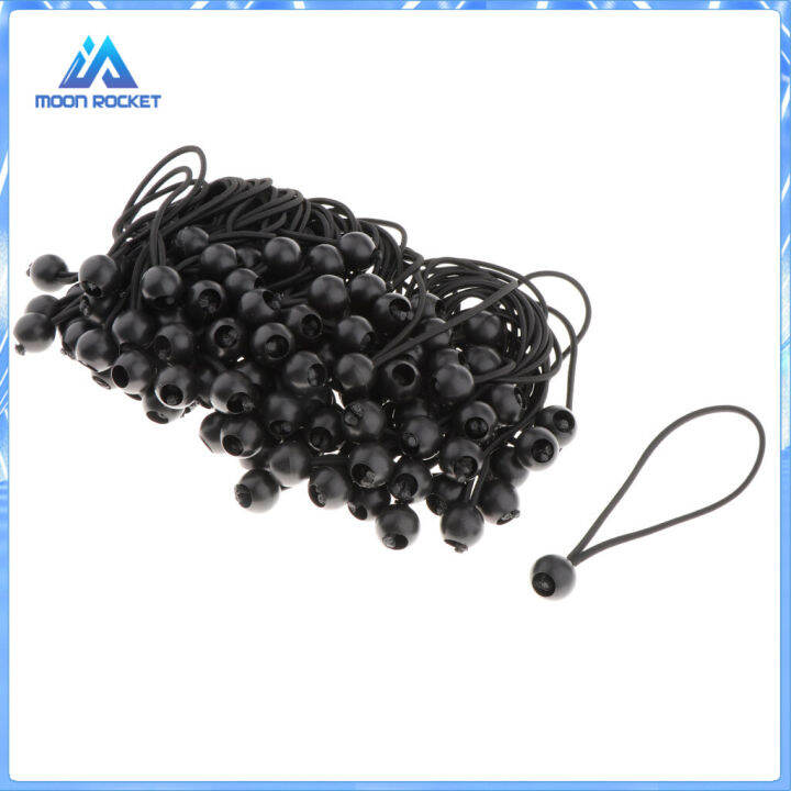 Moon ROCKET 100 Black Ball Bungee Bungie Cord Heavy Duty Canopy Tarp Tie Downs Lazada PH