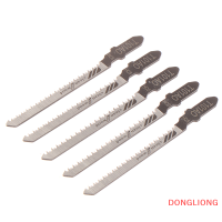 DONGLIONG 5ชิ้น T101AO HCS T-Shank เครื่องมือตัดโค้งใบเลื่อยจิ๊กซอว์สำหรับเลื่อยไม้พลาสติก