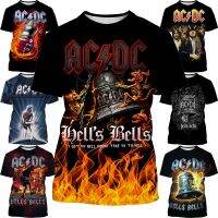 2023 NEWFast จัดส่งลูกเรือคอเสื้อ3DT พิมพ์ Acdc ล็อคพรรคเสื้อผ้าแขนสั้นขึ้นของขวัญวันเกิดของคุณสำหรับผู้ชาย