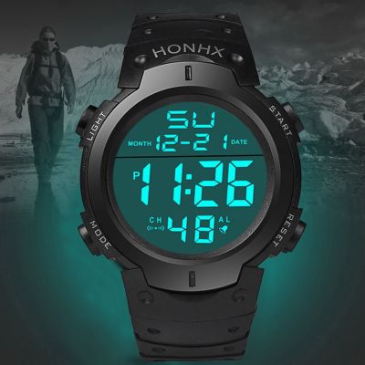 【Hot seller】 50-meter swimming waterproof sports electronic watch teenager adult boy luminous middle school student male and female