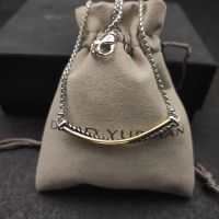 MAY New DAVID Smile Pendant Necklace Iced Out Entwined Loops Design Personalized For Women Jewelry Accessories