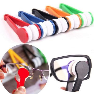 【hot】 Glasses Cleaning Rub Eyeglass Sunglasses Multifunctional Microfiber Cleaner Brushes