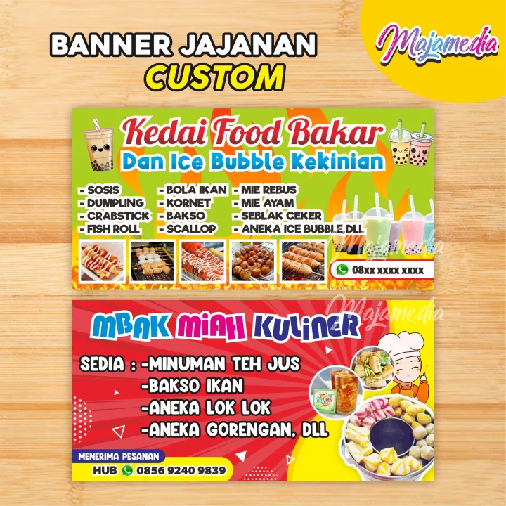 BANNER SPANDUK JAJANAN CUSTOM | Lazada Indonesia