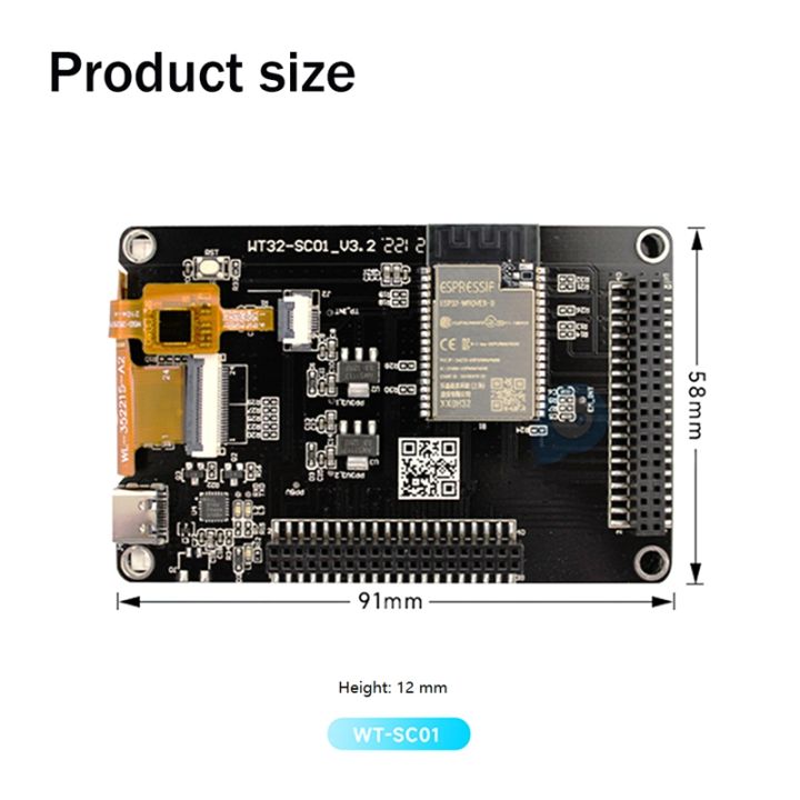 esp32-development-board-wt32-sc01-3-5-inch-320x480-visual-touch-color-screen-with-mcu-interface-lcd-display-screen